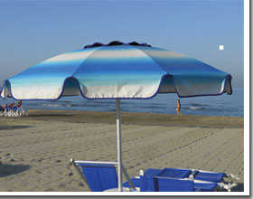 ombrellone spiaggia alluminio