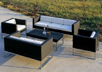 divani in rattan e alluminio