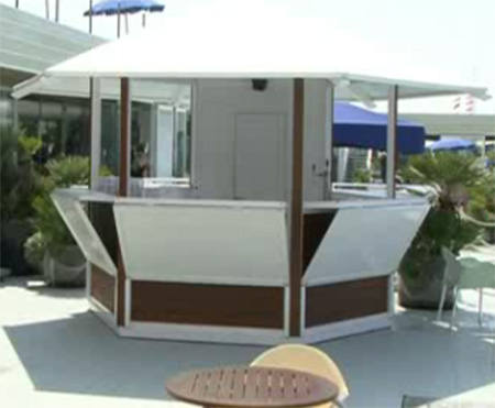 chiosco bar legno smontabile modulare