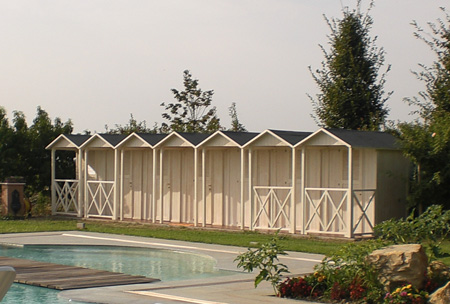 cabine spogliaotio legno mare piscina