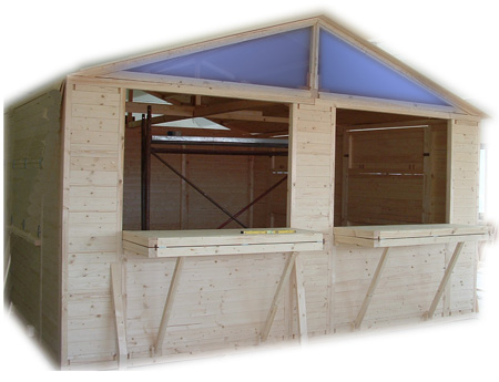 chiosco bar legno