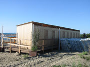 wooden cabins