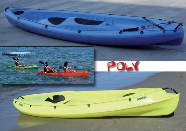 canoe polietilene canoe in plastica poly Indigo