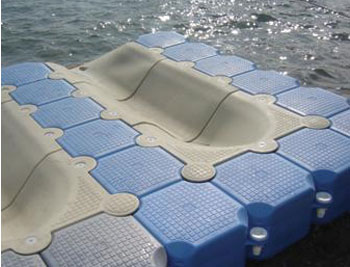 piattaforma gelleggiante moto d'acqua