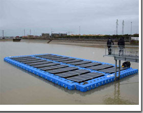 piattaforma galleggiante per impianti fotovoltaici