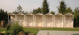 cabine in legno stabilimenti balneari