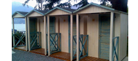 cabine in legno per stabilimenti balneari e piscine